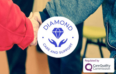 Diamond Care and Support Logo Banner